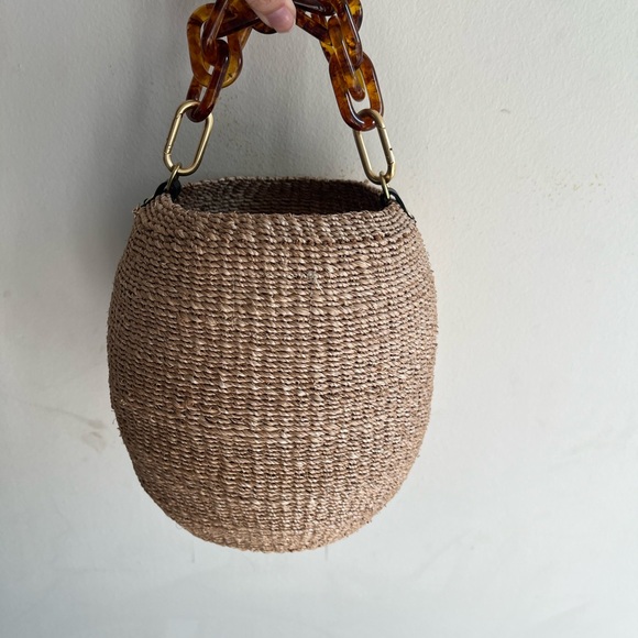 CLARE V Pot de Miel Straw Bag - Picture 3 of 9